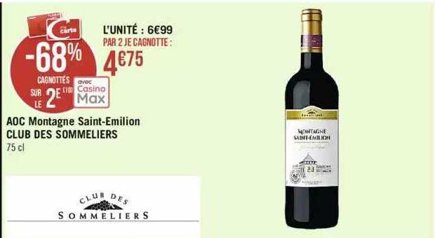 Aoc Montagne Saint-émilion Club Des Sommeliers