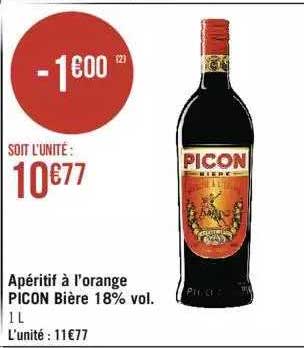 apéritif à l'orange picon bière 18% vol.