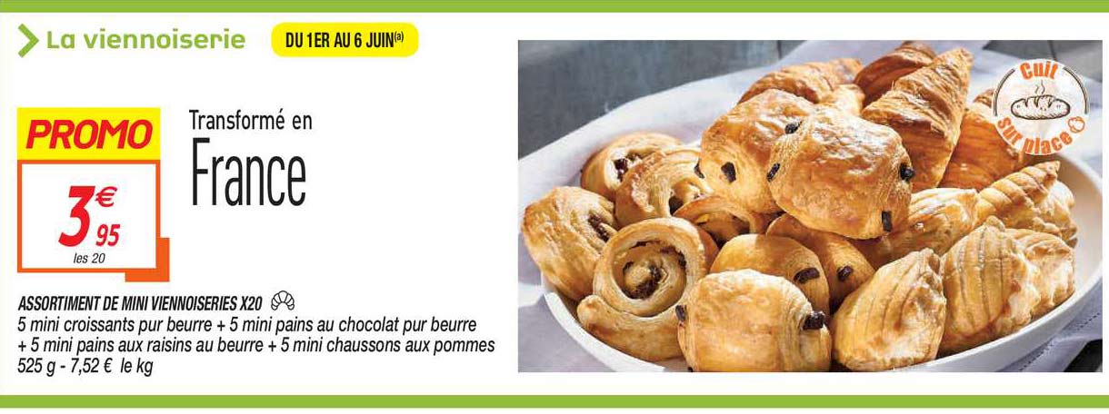 assortiment de mini viennoiseries x20