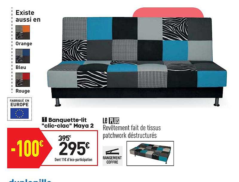 banquette-lit "clic-clac" maya 2