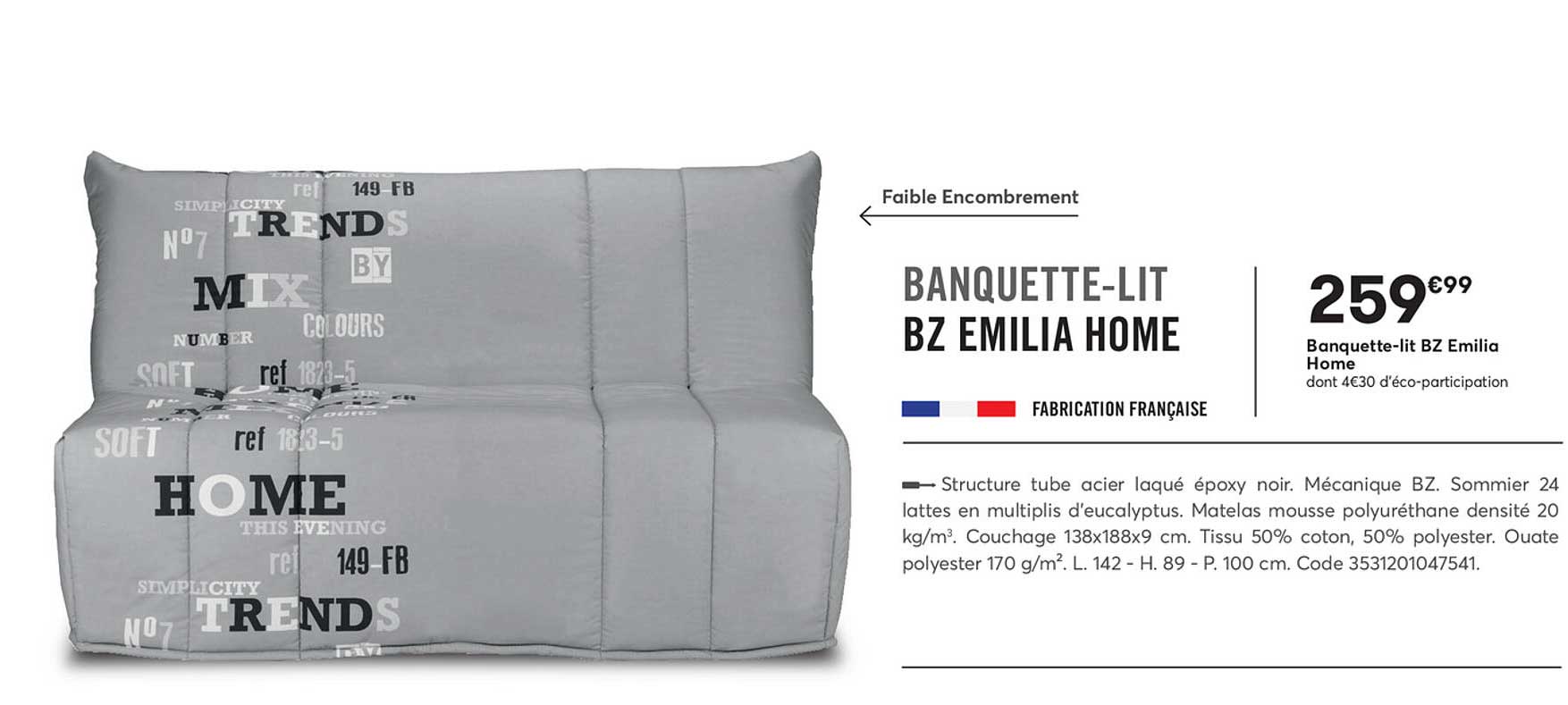 banquette-lit bz emilia home