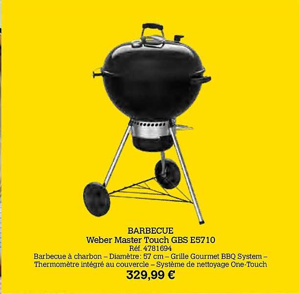 barbecue weber master touch gbs e5710