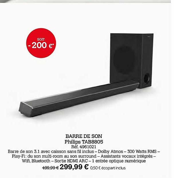Barre De Son Philips Tab8805