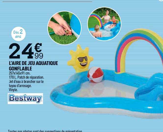 bestway l'air de jeu aquatique gonflable