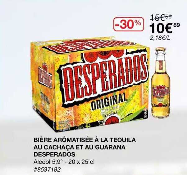 biere aromatisee a la tequila au cachaca et au guarana desperados