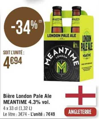 bière london pale ale meantime 4.3% vol.