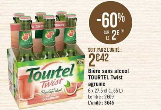 bière sans alcool tourtel twist agrume