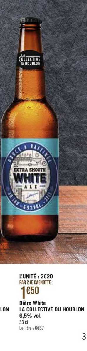 bière white la collective du houblon 6,5% vol.