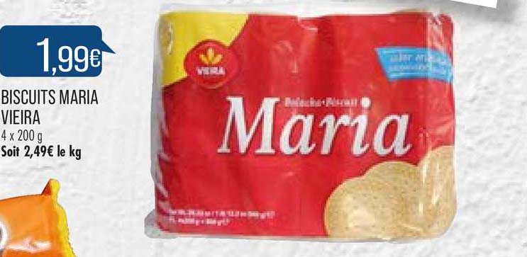 biscuits maria vieira