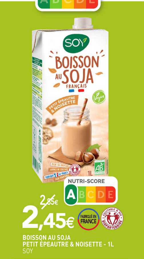 Boisson Au Soja Petit épeautre & Noisette Soy