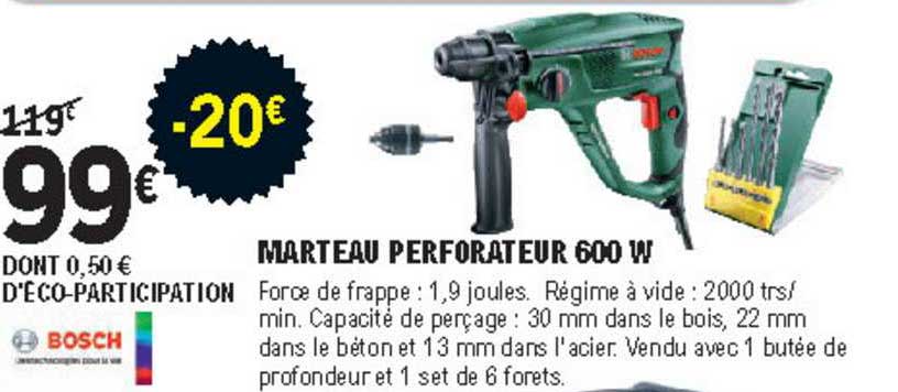 Bosch Marteau Perforateur 600 W