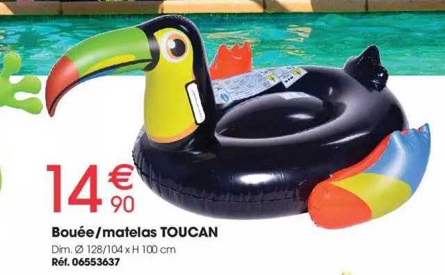 bouée - matelas toucan