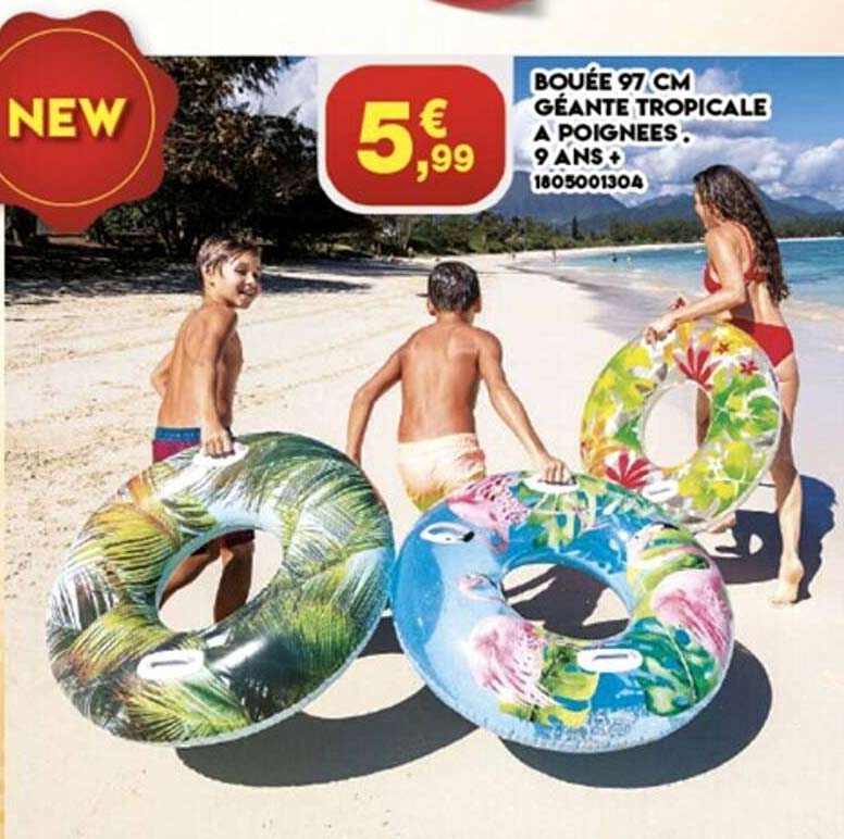 Bouée 97 Cm Géante Tropicale à Poignées