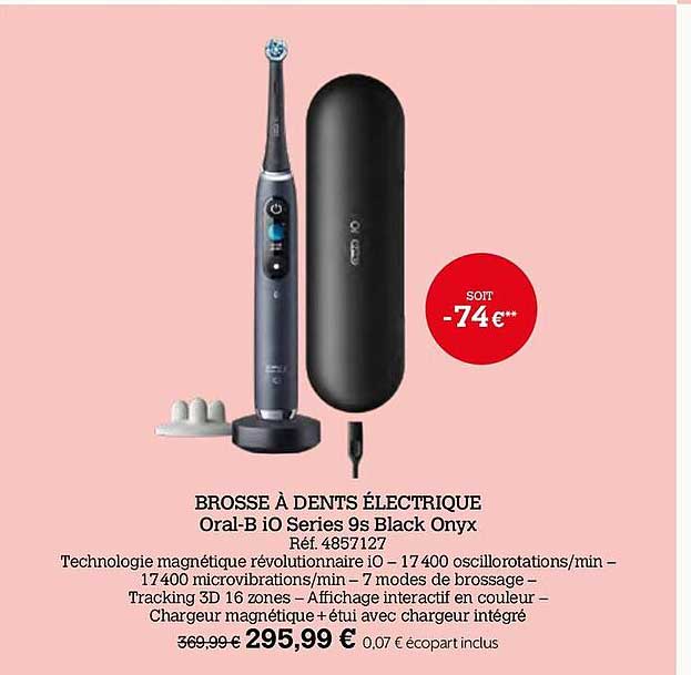 brosse à dents électrique oral-b io series 9s black onyx