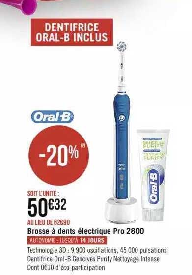 brosse à dents électrique pro 2800 oral-b
