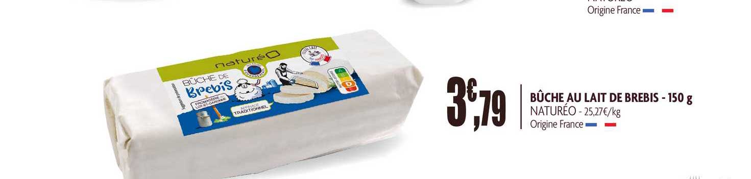 Bûche Au Lait Brebis Naturéo