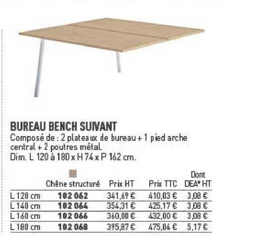 Bureau Bench Suivant