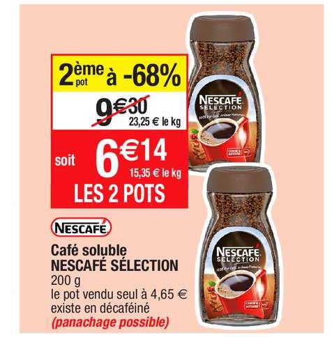 Cafe Soluble Nescafe Selection