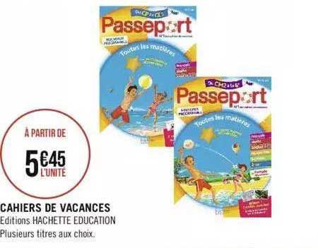 cahiers de vacances éditions hachette éducation