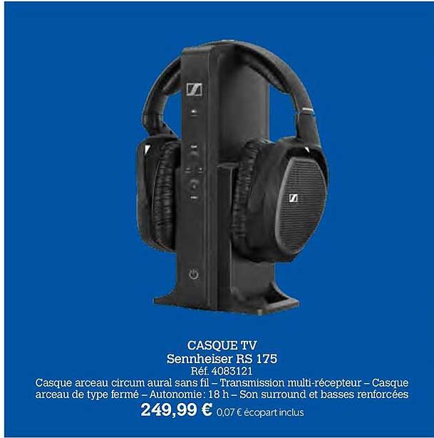 casque tv sennheiser rs 175