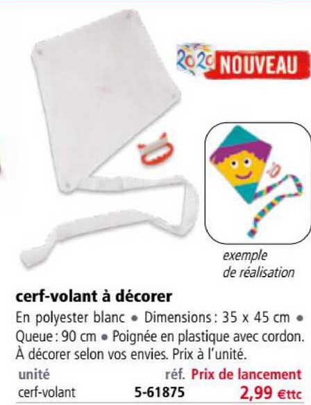 cerf-volant à décorer