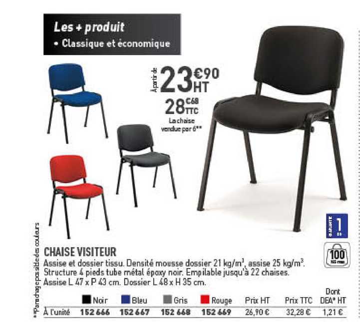 chaise visiteur