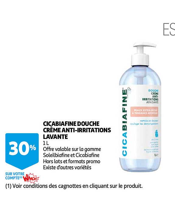 ciçabiafine douche créme anti-irritations lavante