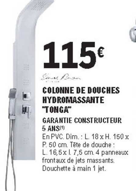 Colonne De Douches Hydromassante Tonga