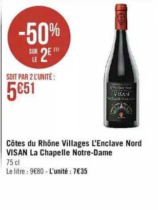 côtes du rhône villages d'enclave nord visan la chapelle notre-dame