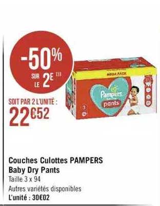 Couches Culottes Pampers Baby Dry Pants