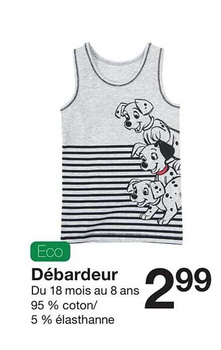 débardeur du 18 mois au 8 ans