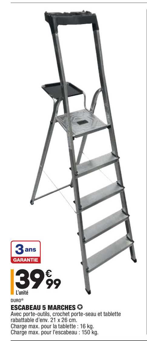 duro escabeau 5 marches