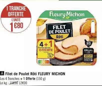 filet de poulet rôti fleury michon