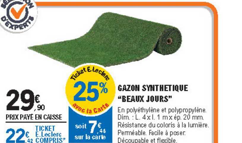 gazon synthetique "beaux jours"
