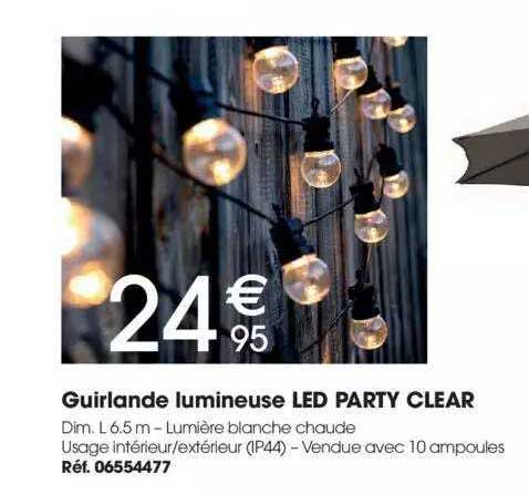 Guirlande Lumineuse Led Party Clear