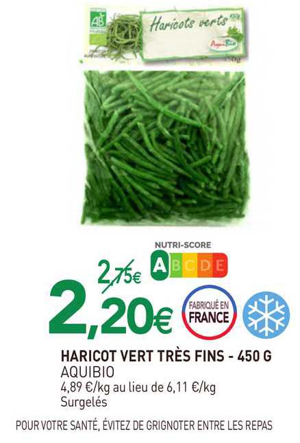 haricot vert très fins aquibio