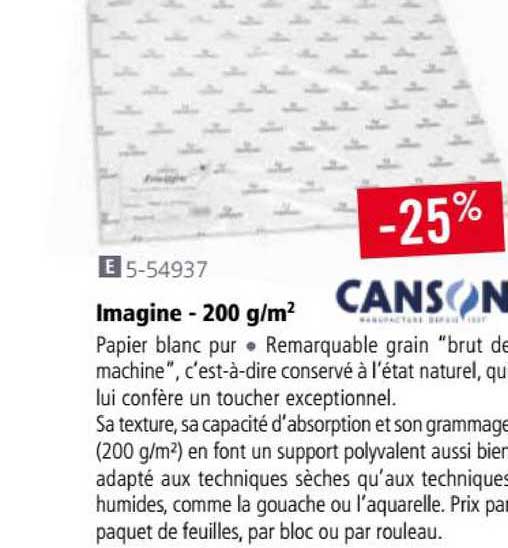 Imagine 200 G-m2 Canson