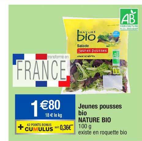 jeunes pousses bio nature bio