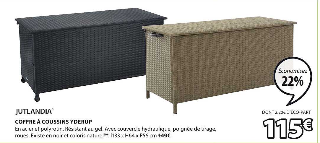 Jutlandia Coffre à Coussins Yderup