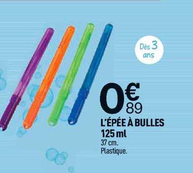 l'épée à bulles 125ml
