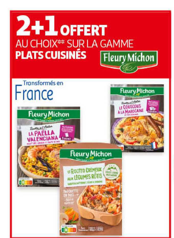 la gamme plats cuisinés fleury michon