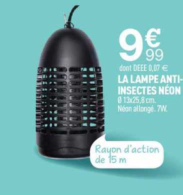 la lampe anti-insectes néon