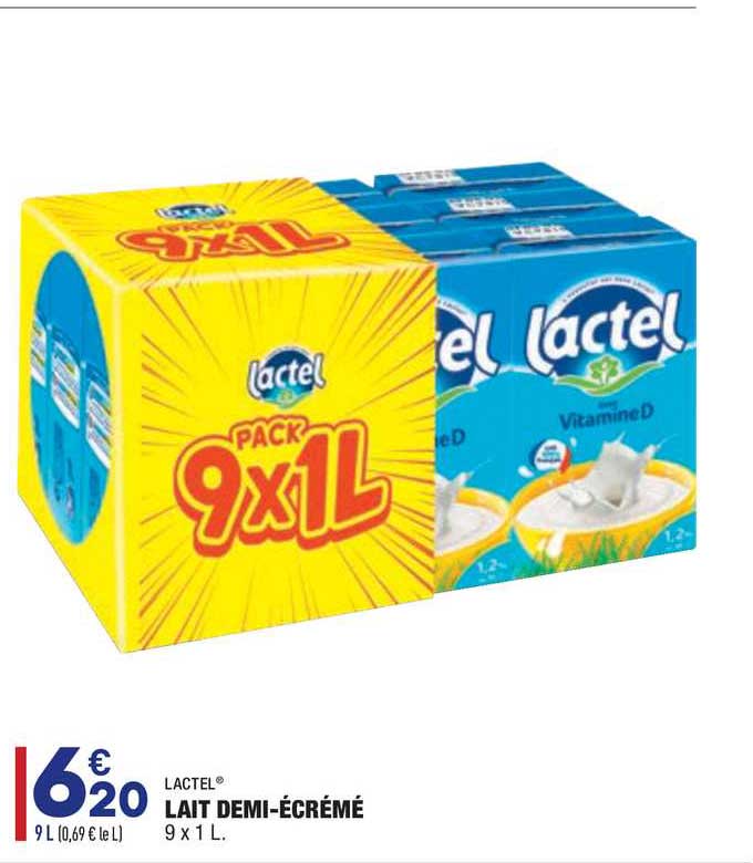 lactel lait demi-ecreme
