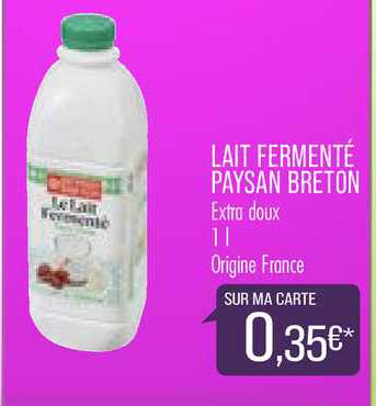 Lait Fermenté Paysan Breton
