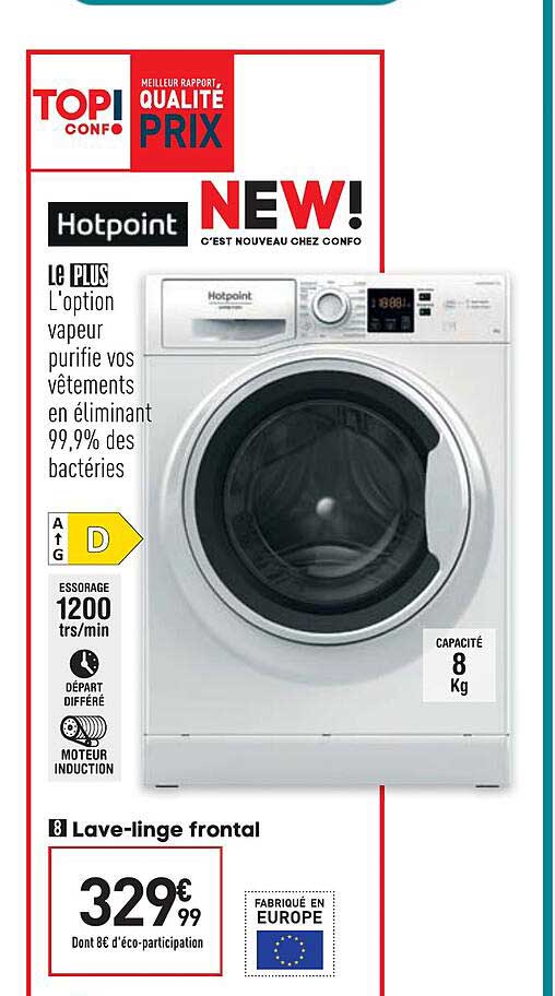 lave-linge frontal hotpoint