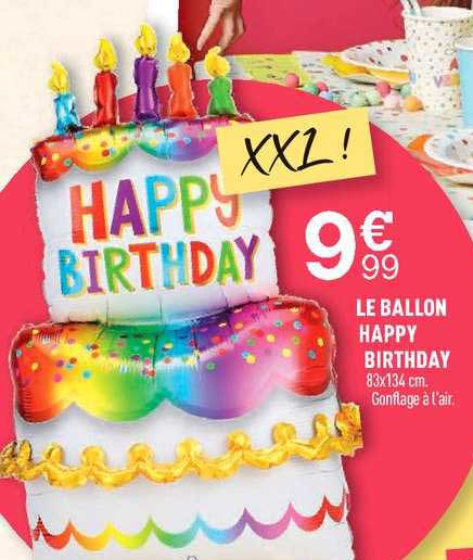 le ballon happy birthday