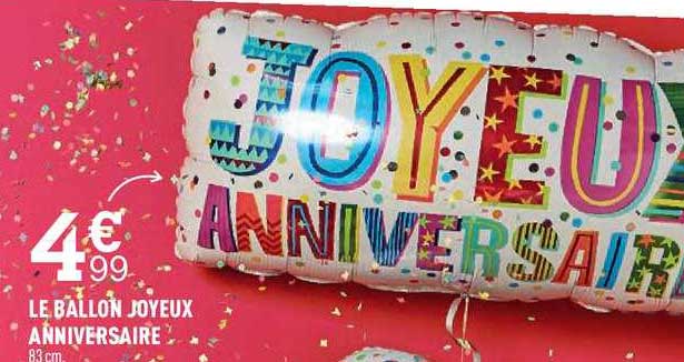 le ballon joyeux anniversaire