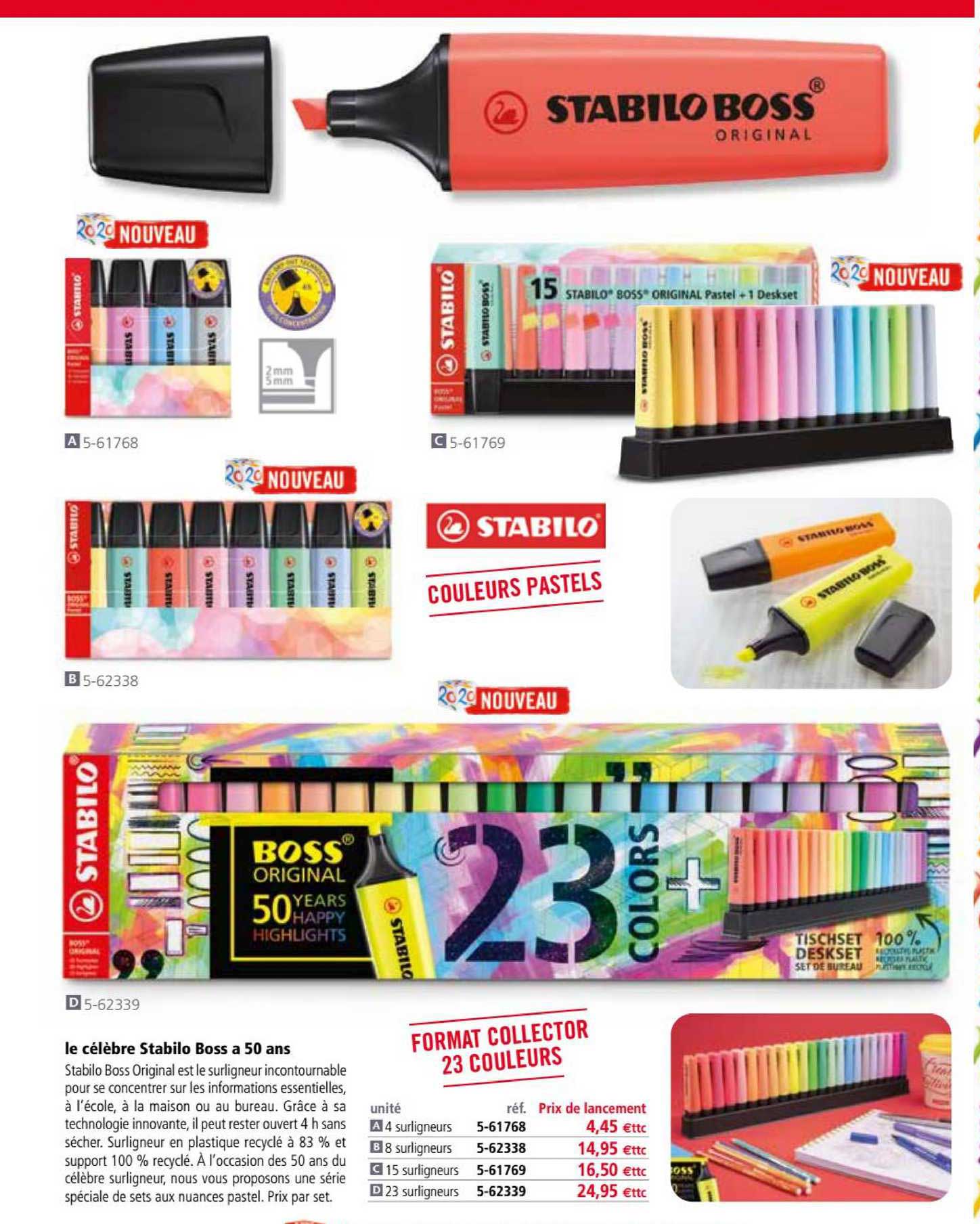 le célèbre stabilo boss a 50 ans