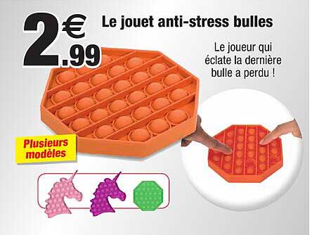 le jouet anti-stress bulles