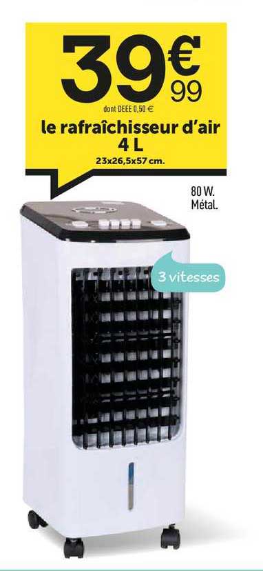 le rafraichisseur d'air 4 l
